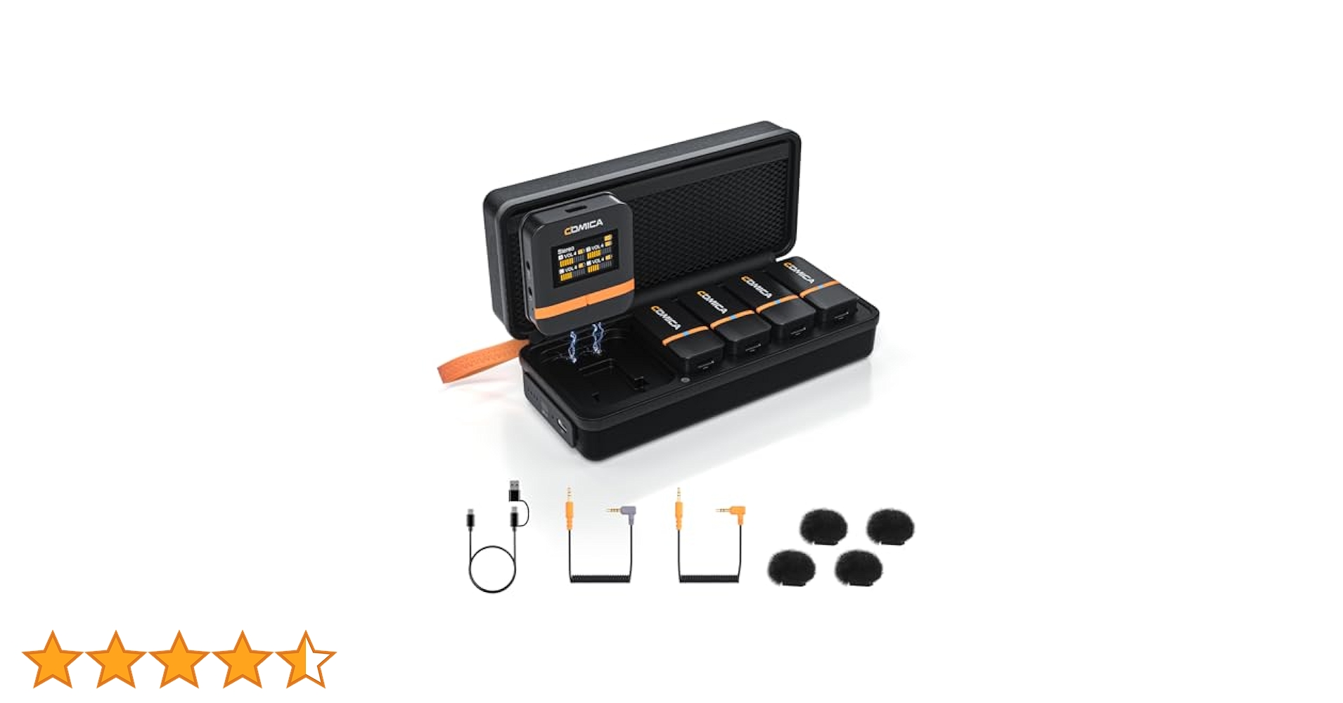 Comica Vimo Q 送信機4台+受信機1台 黒ワイヤレスピンマイク Amazon.co.jp: Comica Vimo Q 送信機4台+受信機1台 黒ワイヤレス
